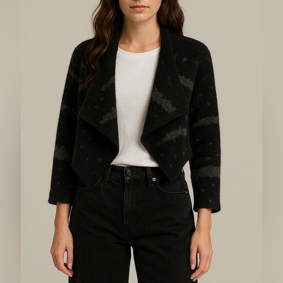 SOLD Sara pacini Open Crop Cardigan - Picture 1 of 9